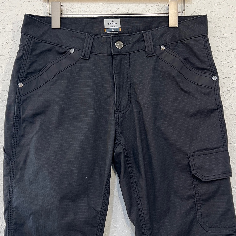 Ridgecut Dark Gray Utility Cargo Pants Stretch NWOT Size 12 - Picture 3 of 12